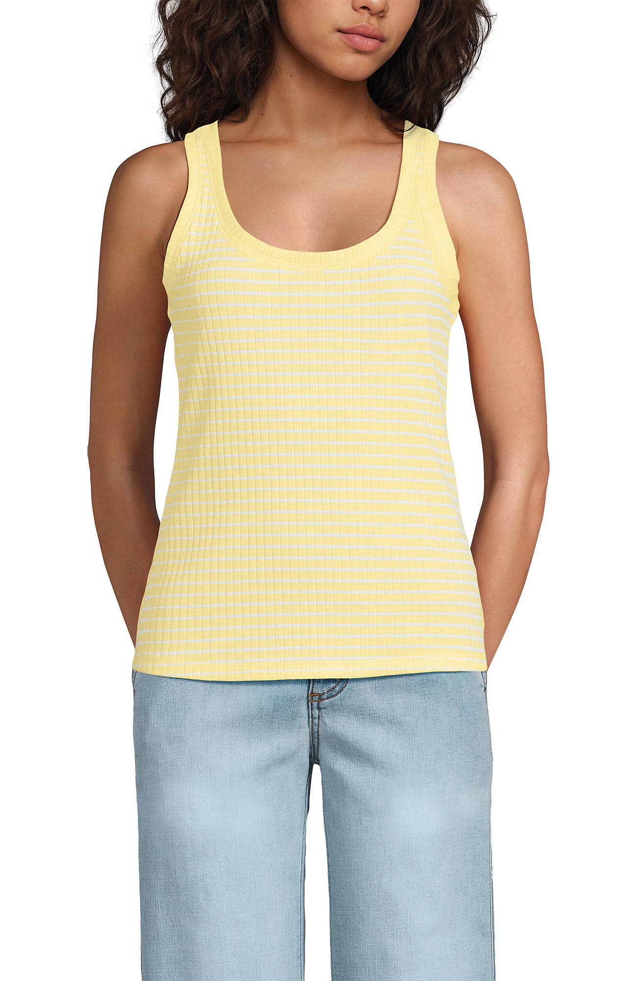 Pale Yellow/White Easy Stripe