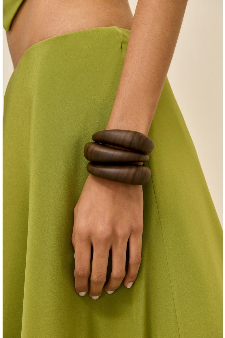 Analeia Bangle Set, Alternate, color, WALNUT