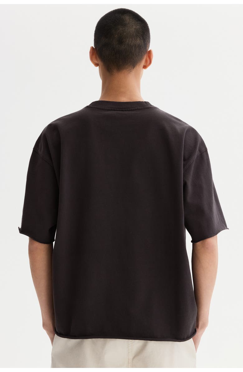 H&M Oversized Fit Boxy-style T-shirt, Alternate, color, Black