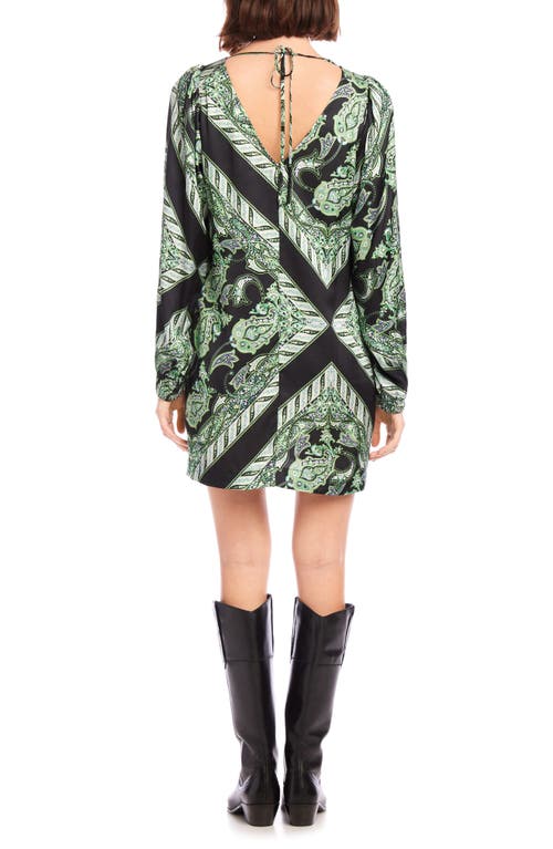 Fifteen Twenty Juliette Print Long Sleeve Shift Dress In Print