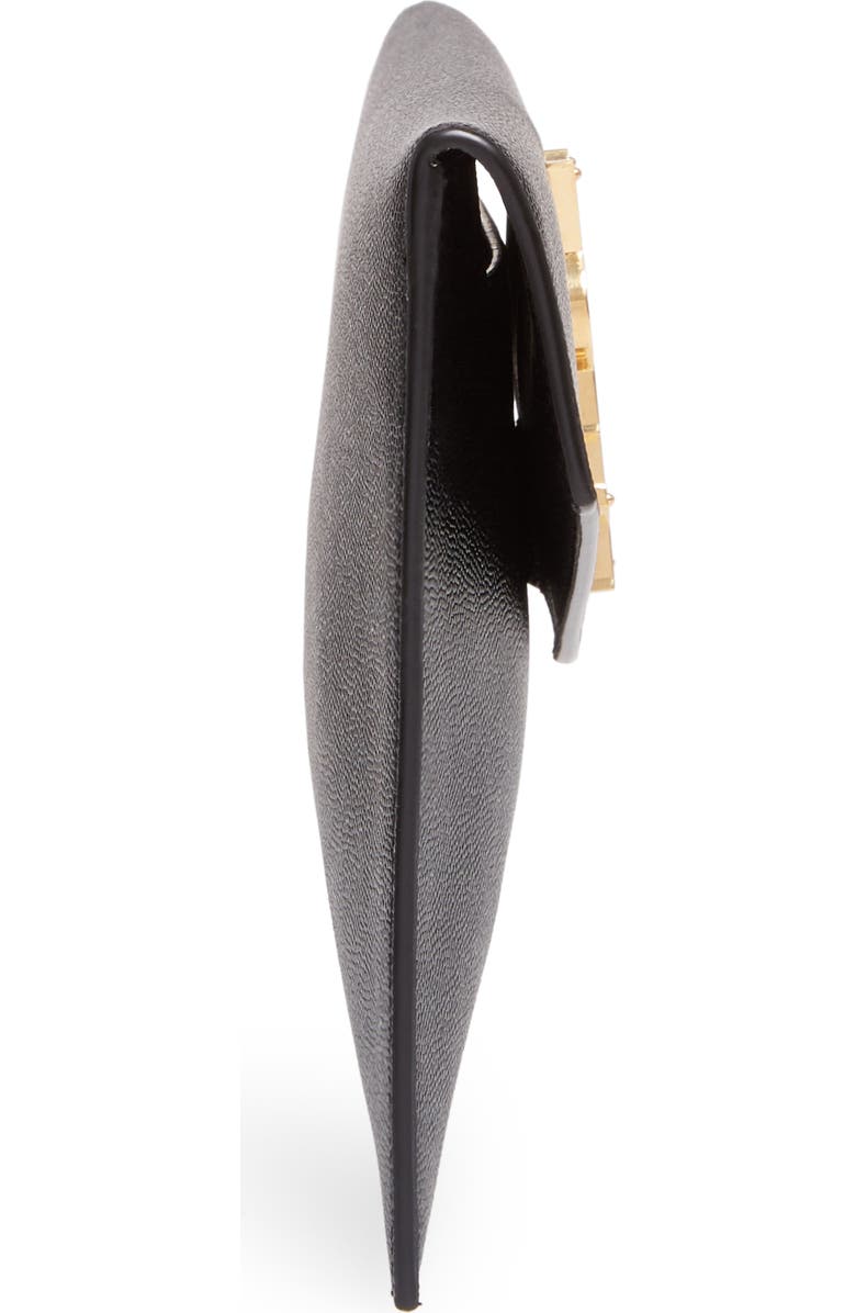 Saint Laurent Uptown Calfskin Leather Envelope Clutch, Alternate, color,