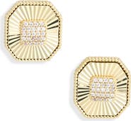 NORDSTROM RACK Cubic Zirconia Octagon Stud Earrings