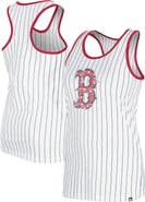 New Era Women's New Era White Boston Red Sox Gameday Pinstripe Tank Top