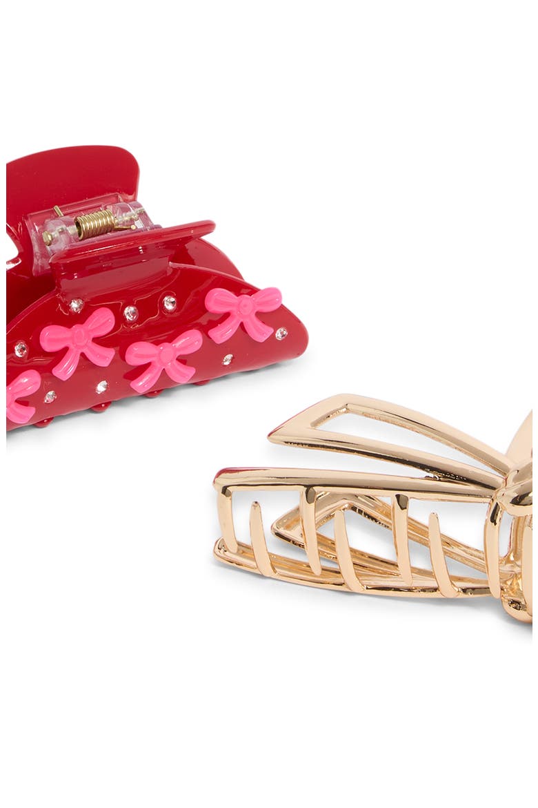 Kids' 2-Pack Bow Jaw Clips, Alternate, color, PINK MULTI
