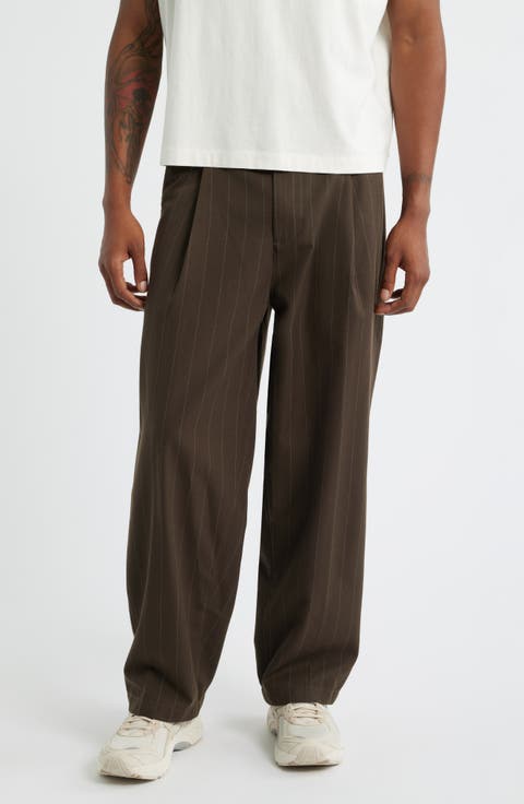Dean Pleated Stripe Pants