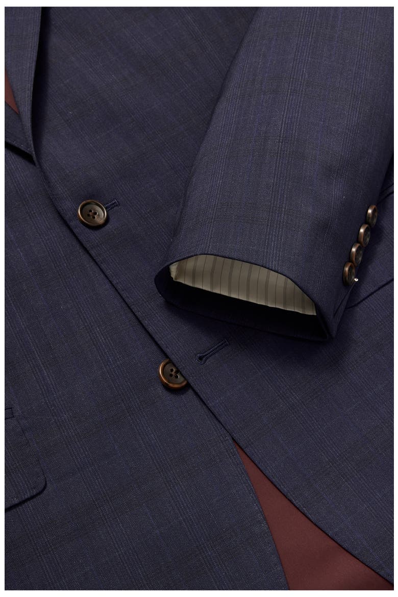 Jetsetter Plaid Virgin Wool Suit Jacket, Alternate, color, 4320/ 0030 NAVY GLEN PLAID
