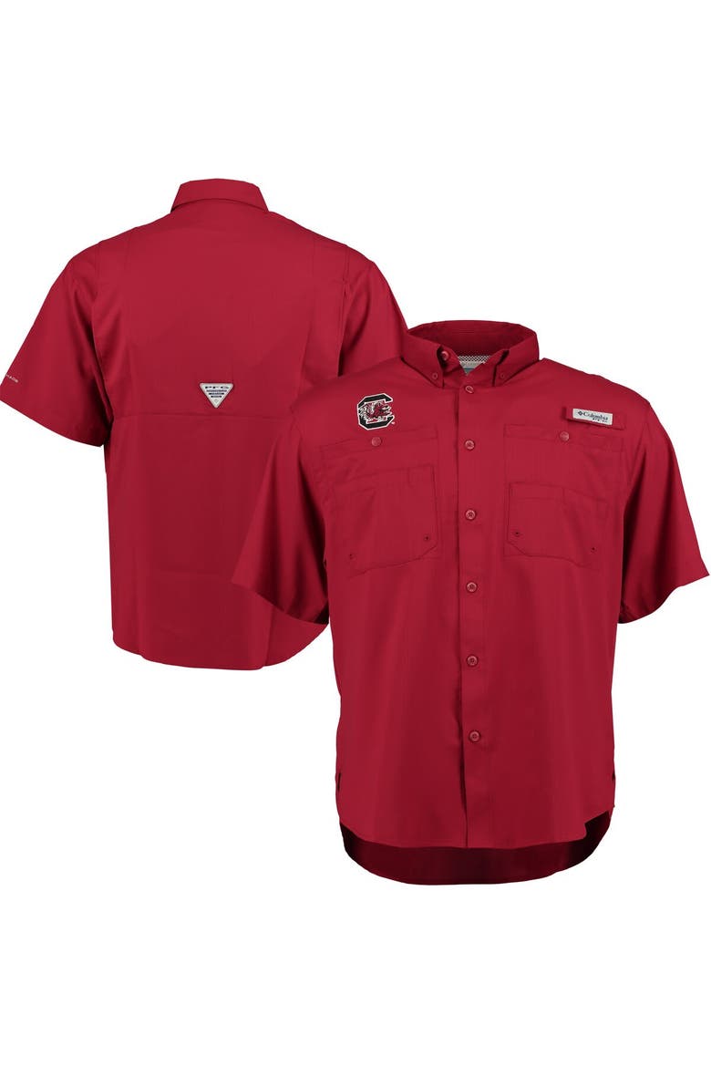 Men's Columbia Garnet South Carolina Gamecocks PFG Tamiami Shirt, Main, color, Garnet