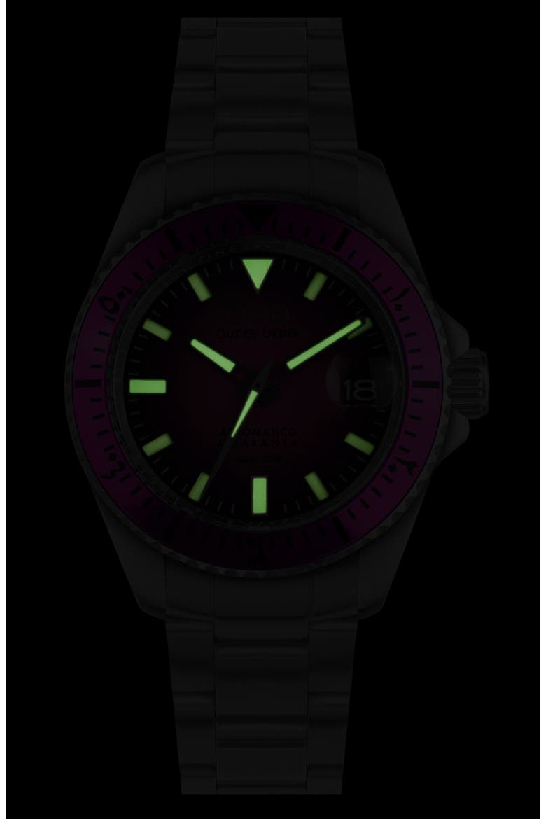 Automatico Quaranta Ultra Brushed Bracelet Automatic Watch, 40mm, Alternate, color, INDIGO