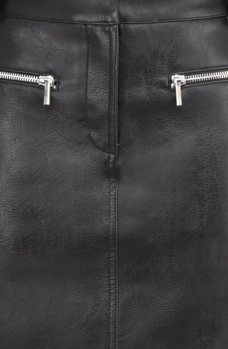 HOUSE OF CB Tana Faux Leather Maxi Skirt, Alternate, color, 