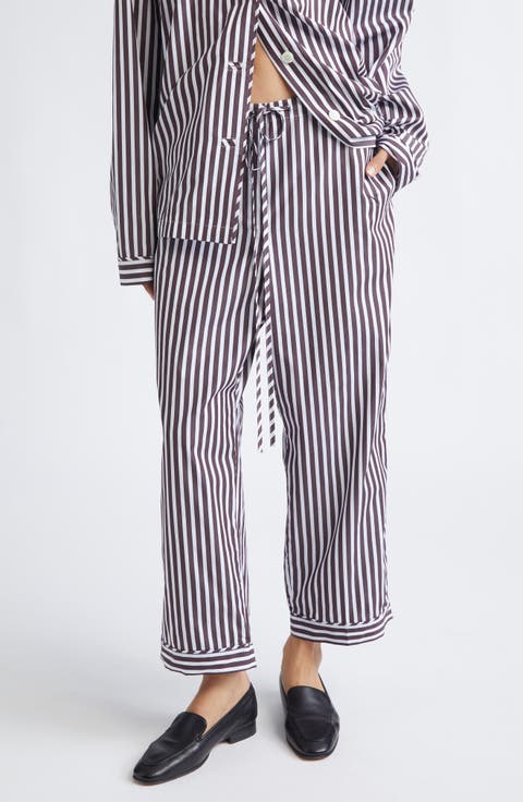 Life Is a Beach Stripe Crop Pajama Pants