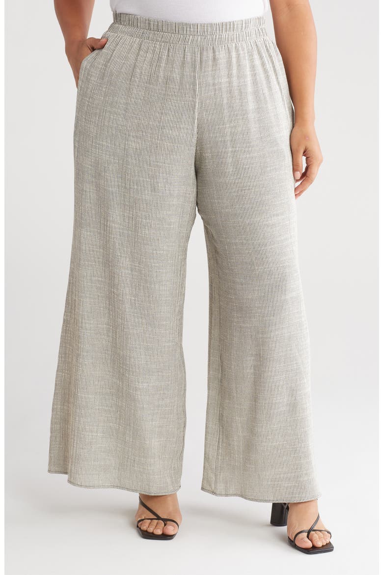 Stripe Ankle Wide Leg Pants, Main, color, MULTI