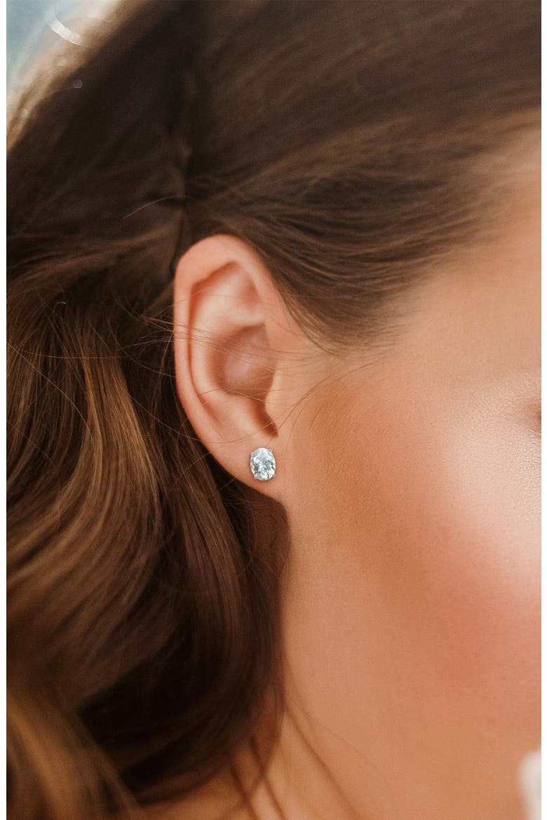 Aquamarine Earrings & Necklace Set, Alternate, color, BLUE