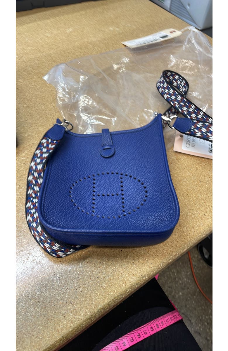 Pre-Owned Hermes Evelyne Bag Gen III Maurice TPM, Alternate, color, Bleu Encre