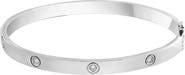 EFFY 925 Sterling Silver Diamond Station Bangle