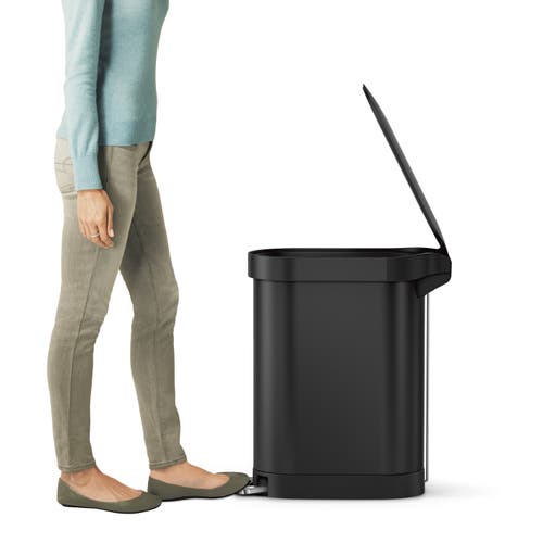 Simplehuman 45l Slim Liner Rim Step Trash Can