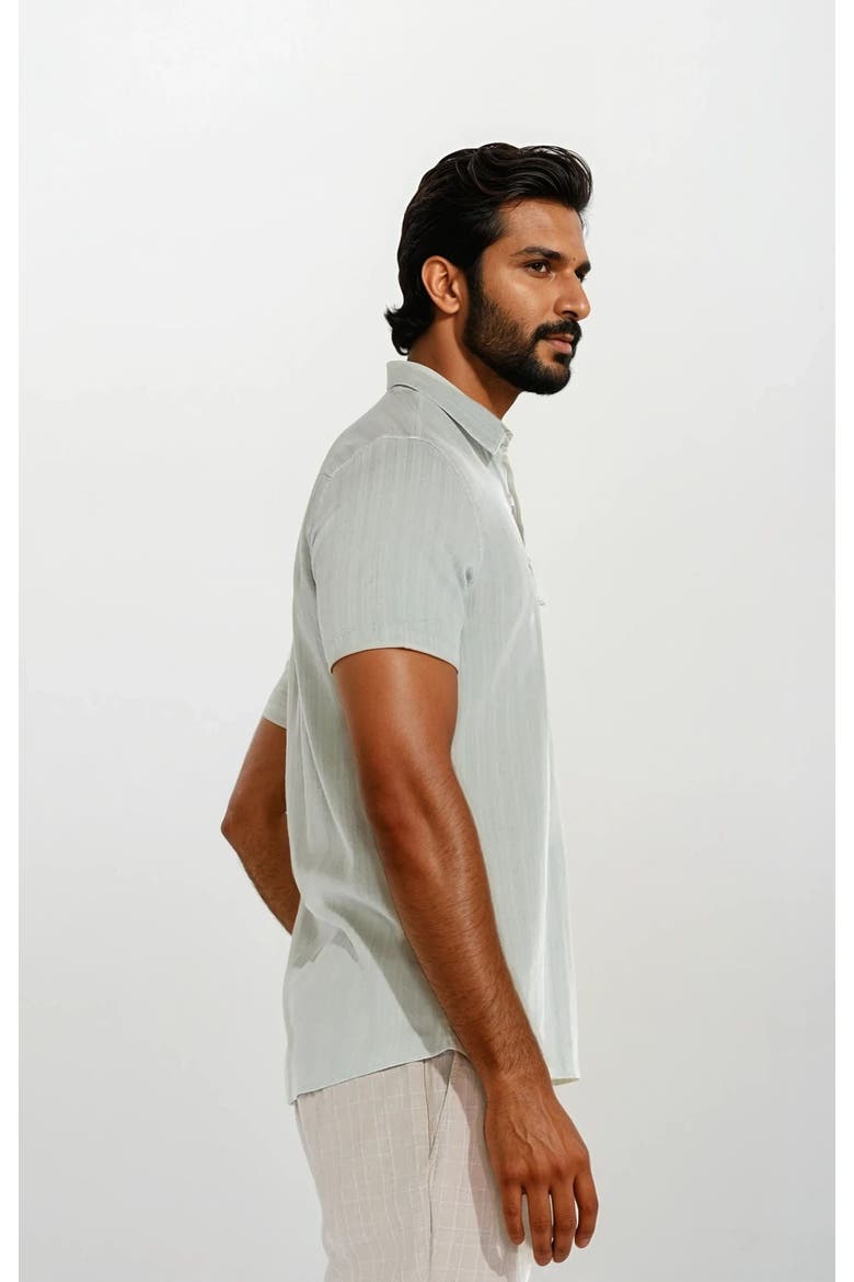Avila Stretch Shirt, Alternate, color, Sage