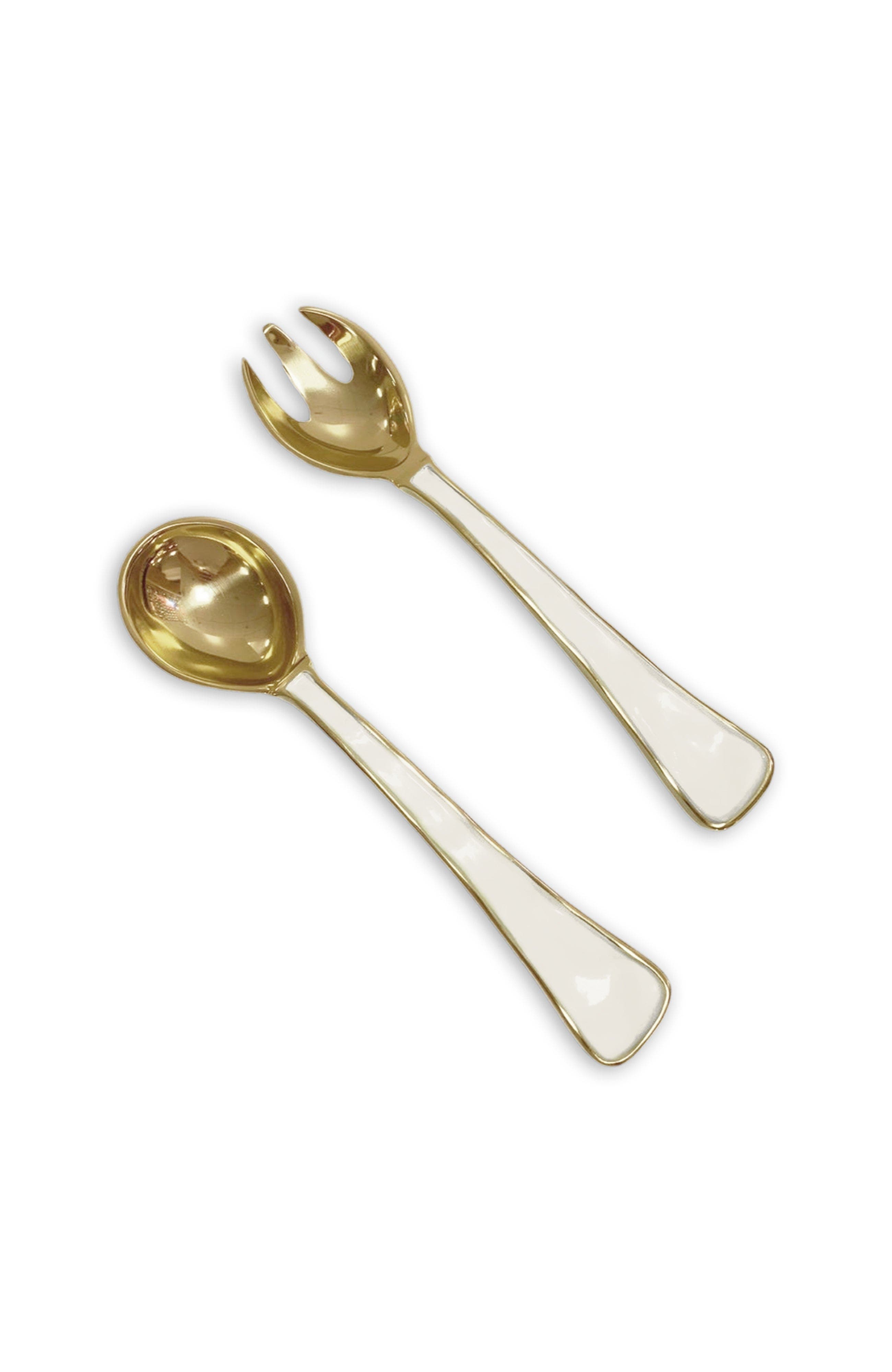 Beatriz Ball Collection Encanto Soho Salad Servers In White