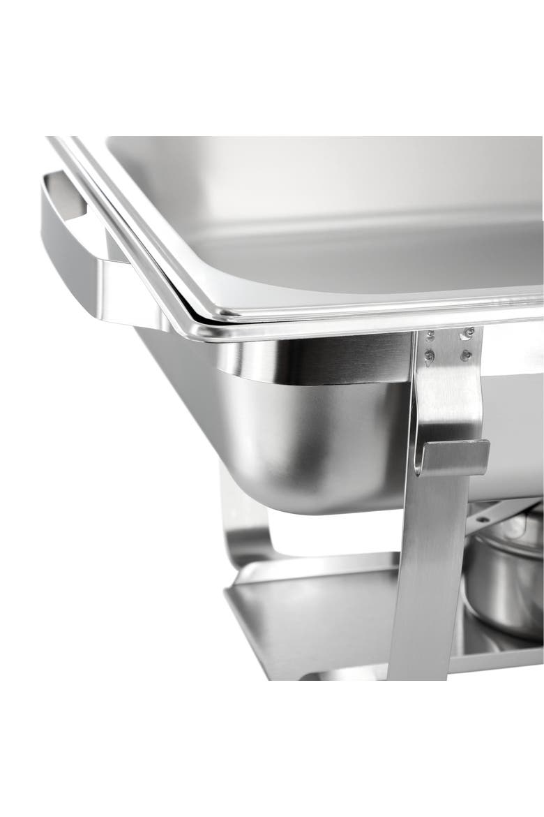 9.5 Quart Stackable Stainless Steel Chafing Dish, Alternate, color, Silver