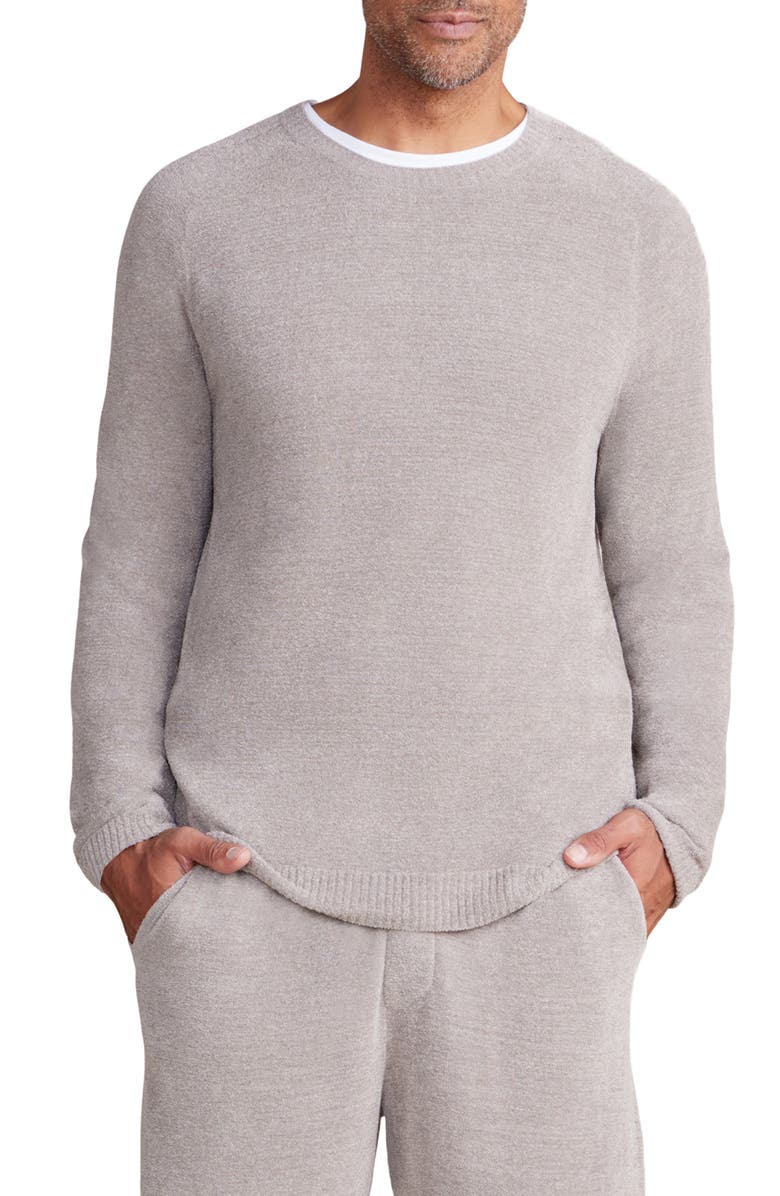 Barefoot Dreams<sup>®</sup> CozyChic<sup>™</sup> Lite Raglan Pointelle Sweatshirt, Main, color, 