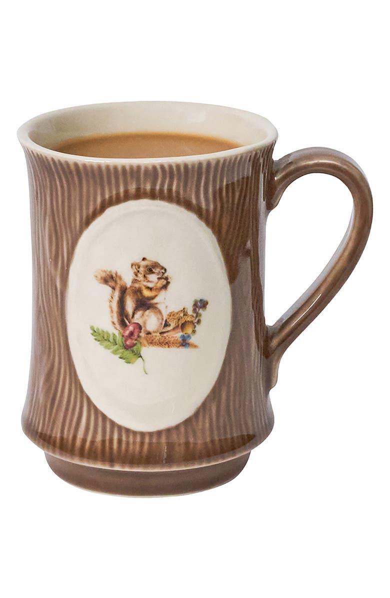 Juliska Forest Walk Squirrel Mug, Alternate, color, Cafe Au Lait