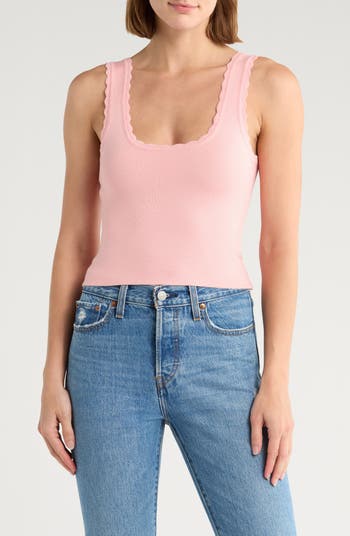 Scalloped Knit Tank