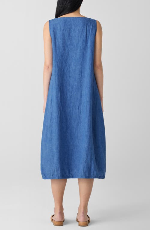 Eileen Fisher Organic Linen A-line Dress In Ultma