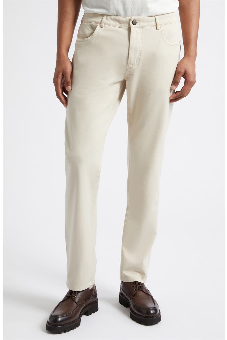 Stretch Cotton Blend Pants, Alternate, color, 02A BEIGE