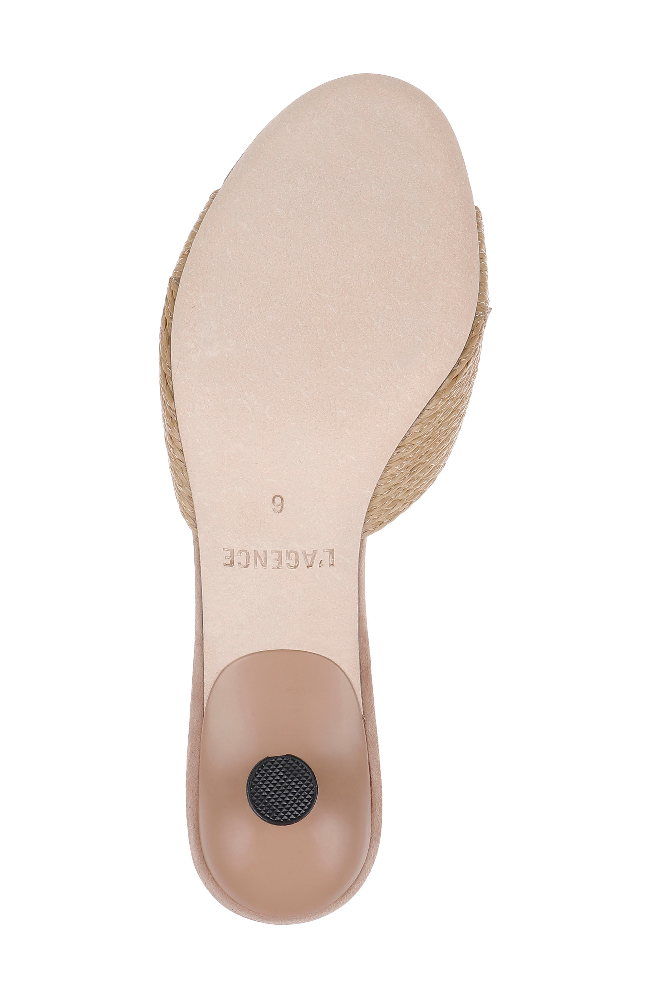 L'AGENCE Maryam Slide Sandal, Alternate, color, Natural Raffia