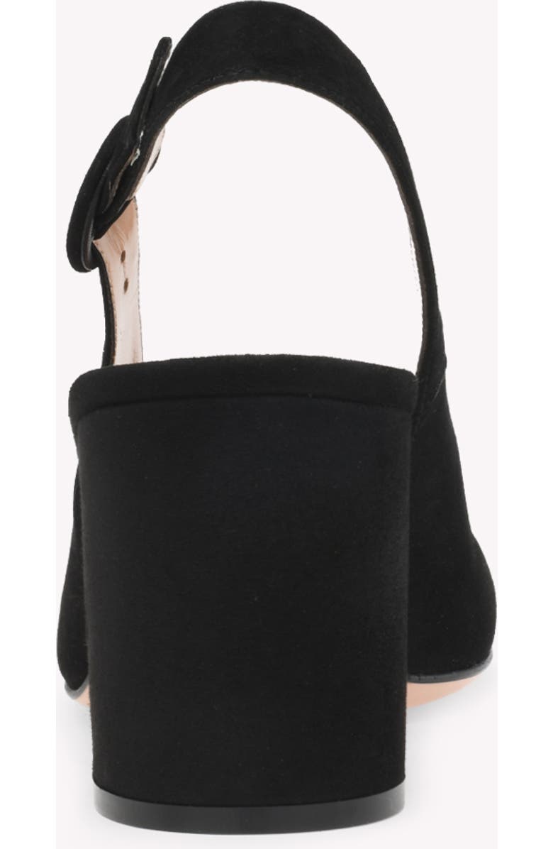 Gianvito Rossi Joelle Sling Pump, Alternate, color, Black Suede
