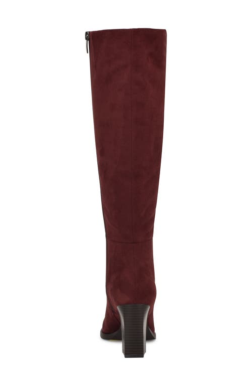 Nine West Zeran Knee High Boot In Red