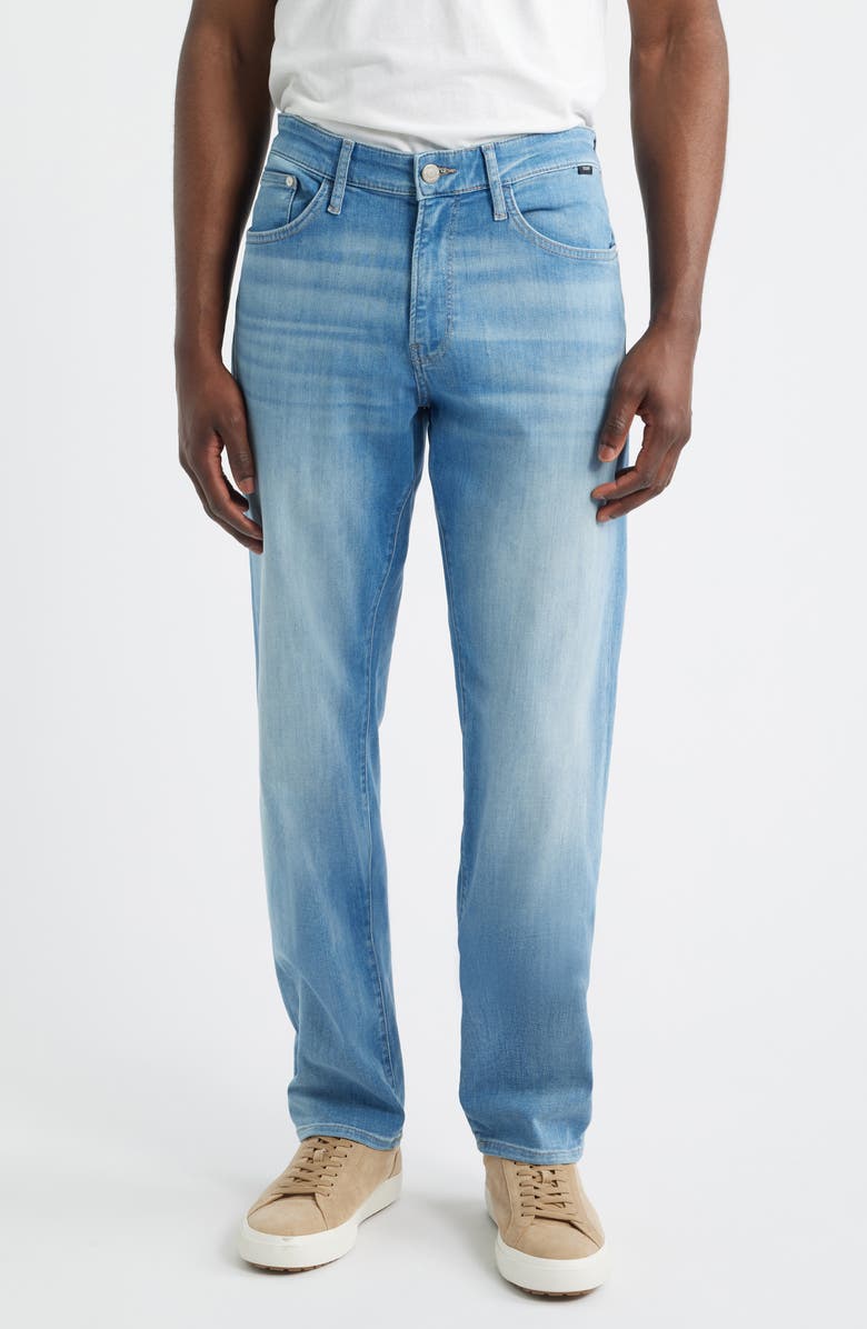 Mavi Jeans Zach Straight Leg Jeans, Main, color, Light Foggy Feather Blu