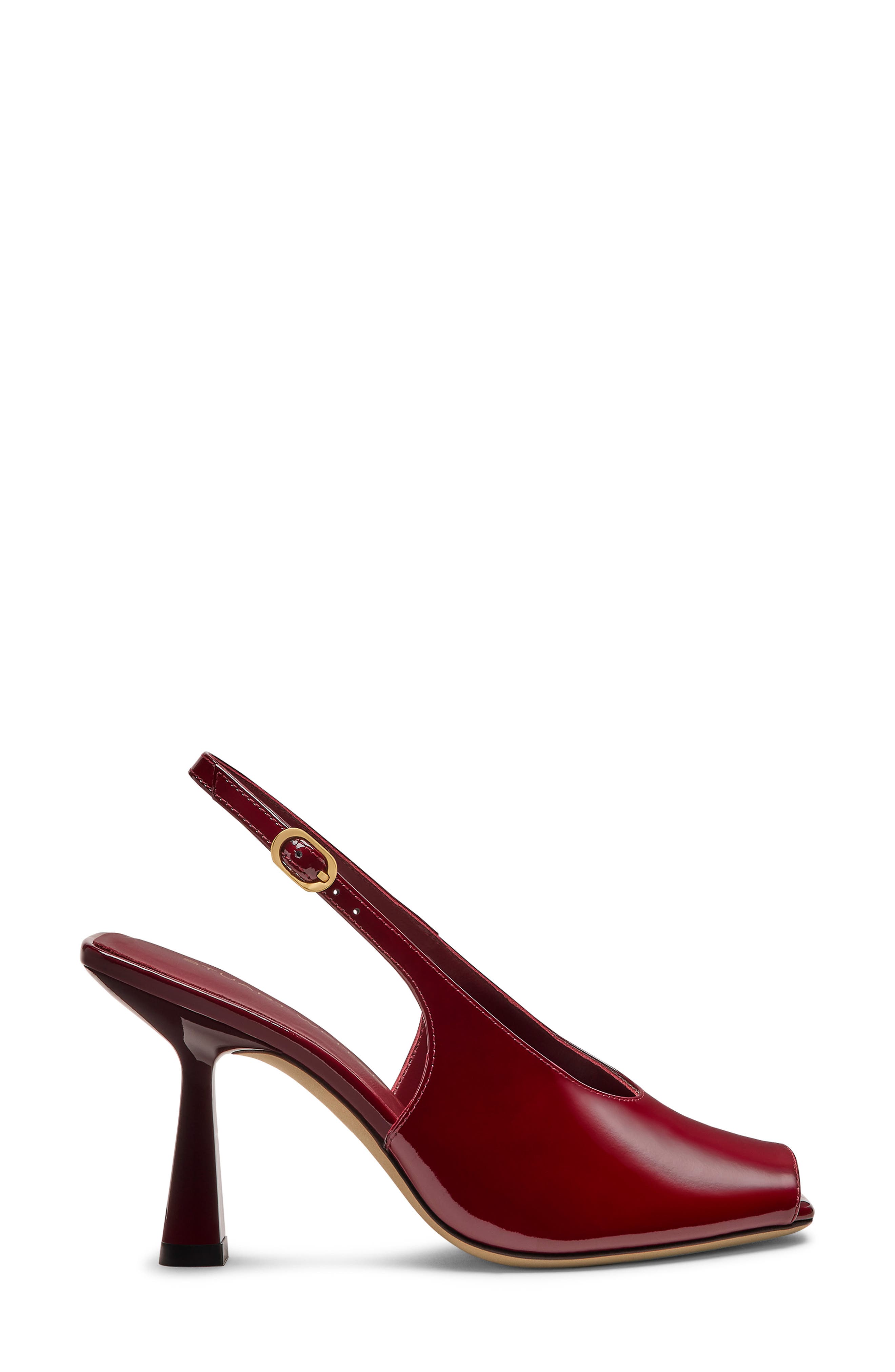 Stuart Weitzman Val Slingback 85 Sandal, Alternate, color, Rosewood