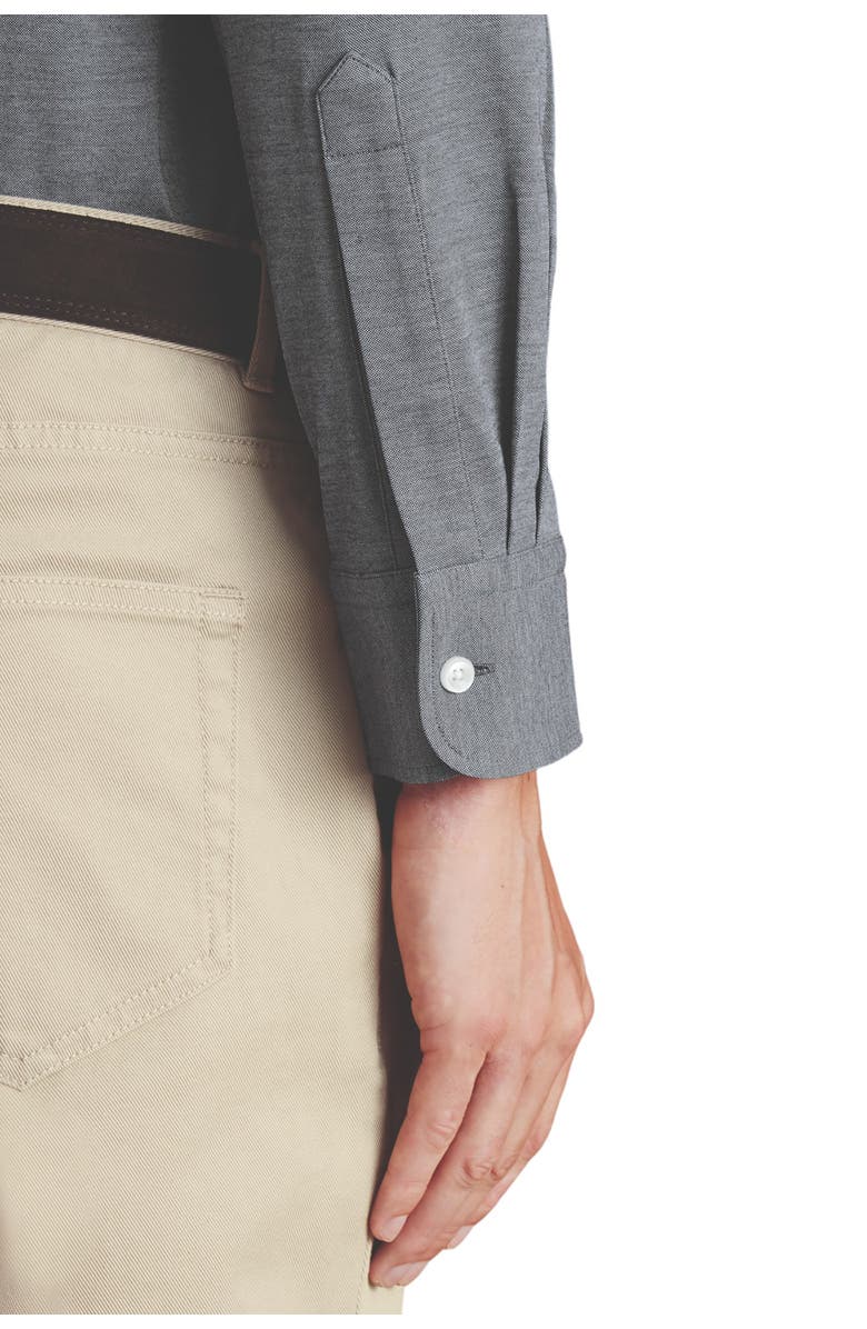 Charles Tyrwhitt Four-Way Stretch Button Down Jersey Shirt, Alternate, color, Flint Grey