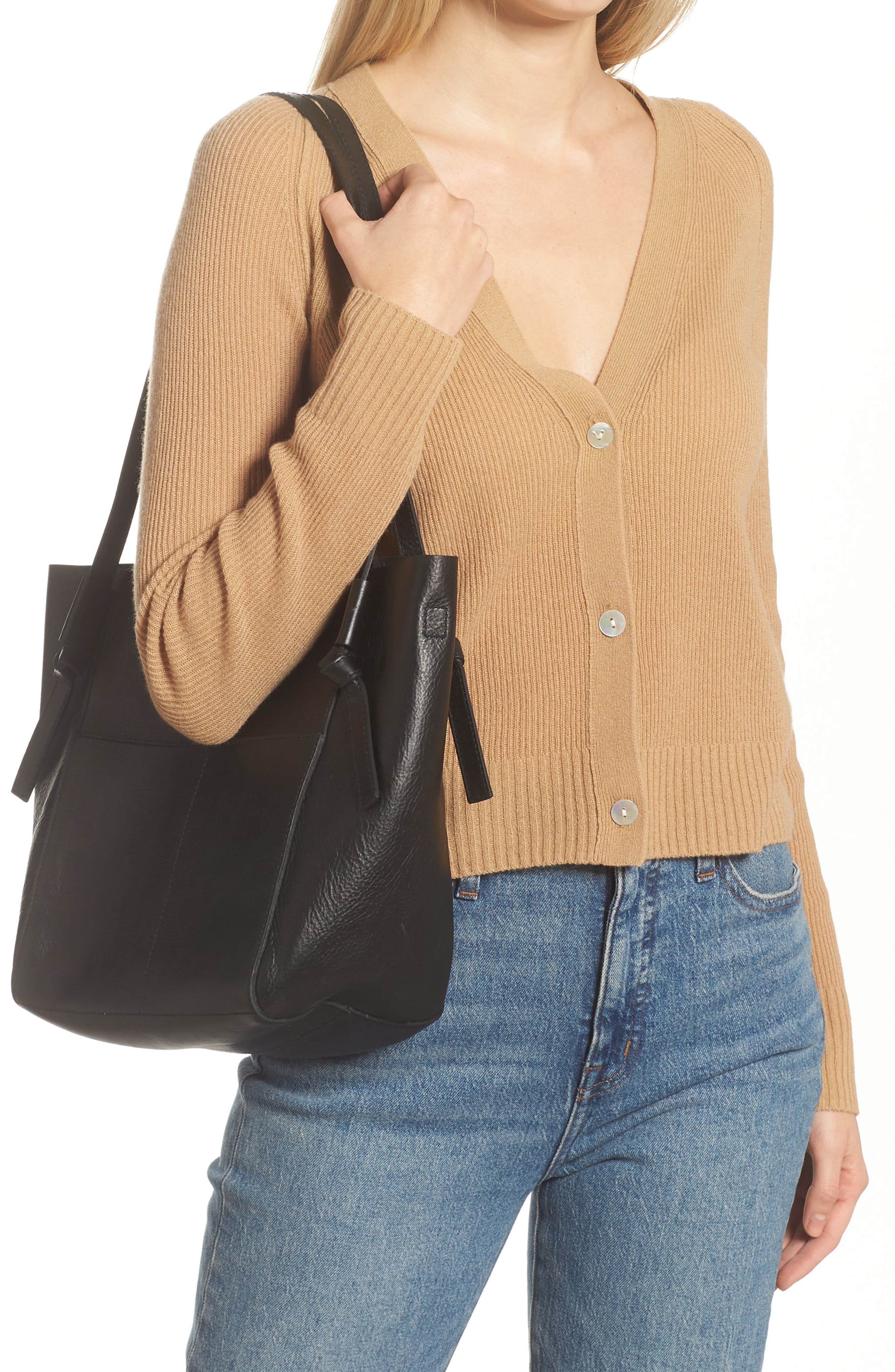 Madewell Knotted Tote Bag, Alternate, color, 