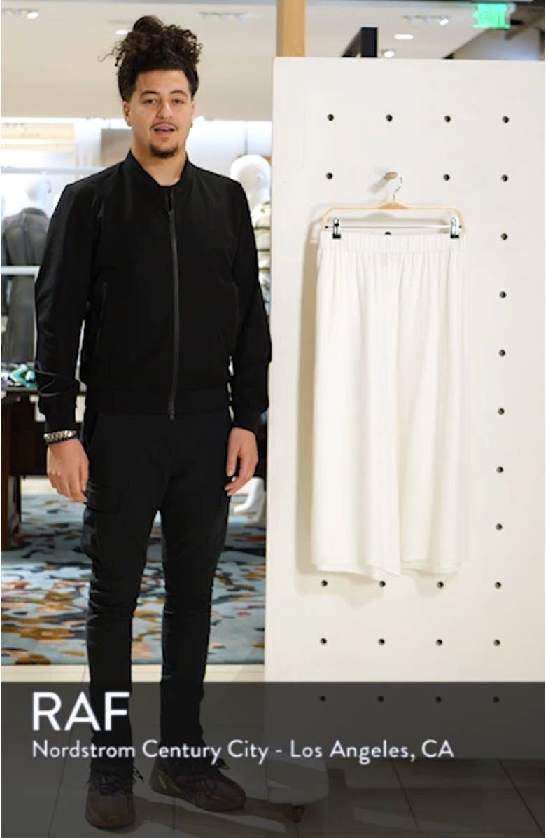 Wide Leg Crop Silk Pants, sales video thumbnail