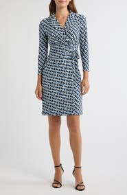 Anne Klein Notch Collar Wrap Dress