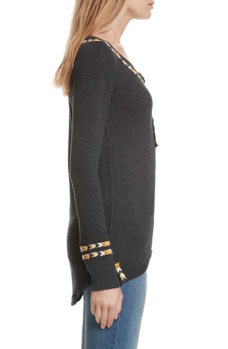 Free People Rainbow Thermal Tee, Alternate, color, 