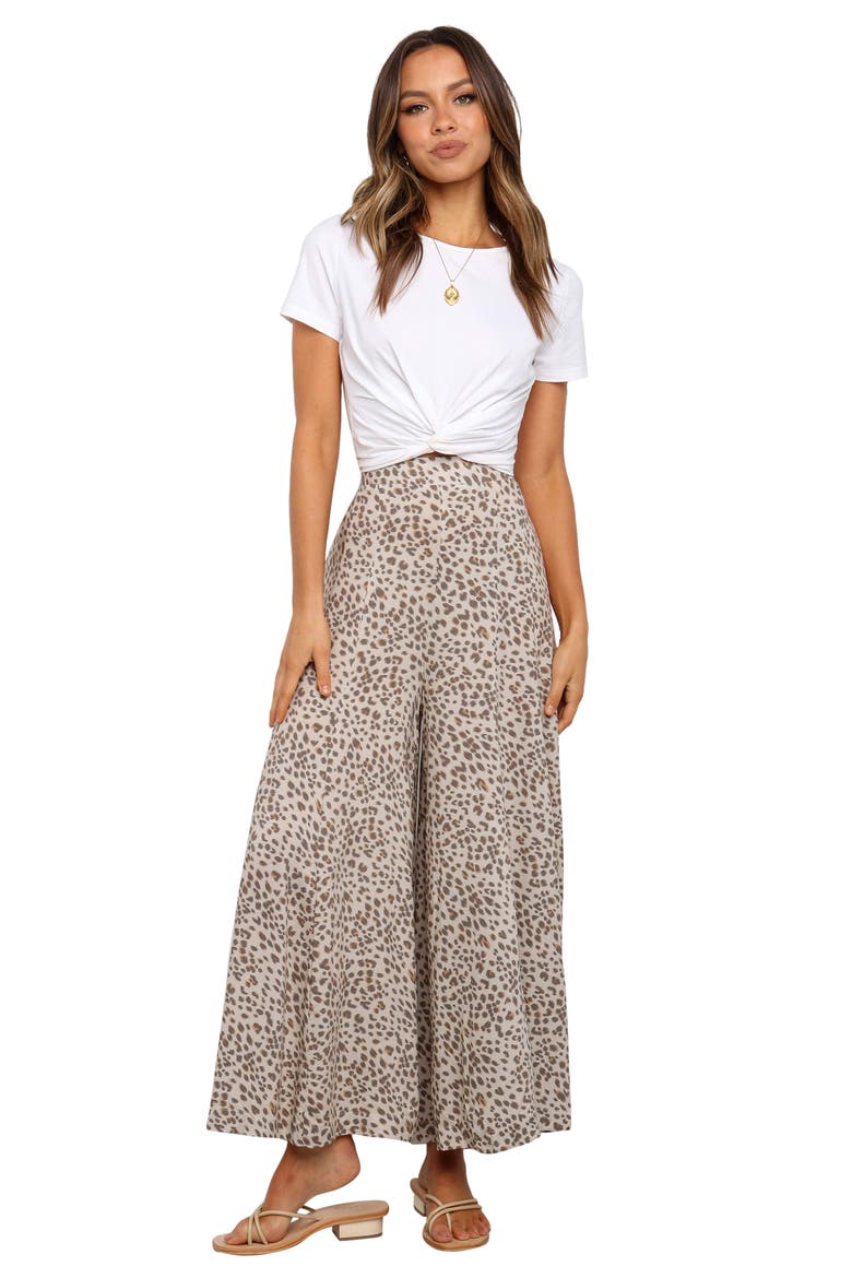 Selby High Waist Wide Leg Pants, Alternate, color, BEIGE