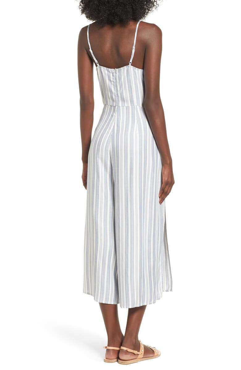 Love, Fire Stripe Surplice Jumpsuit, Alternate, color, 