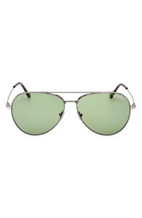 Dashel-02 62mm Oversize Aviator Sunglasses