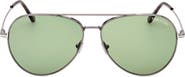 TOM FORD Dashel-02 62mm Oversize Aviator Sunglasses