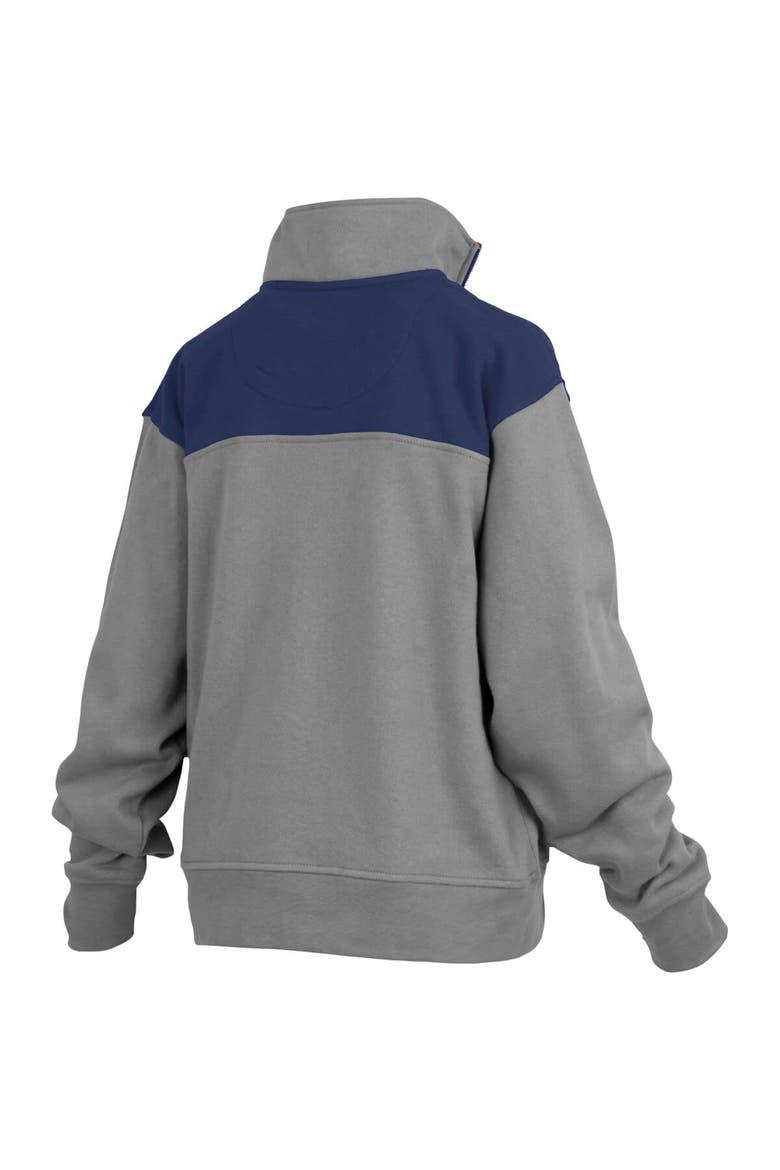 Women's Pressbox Gray Penn State Nittany Lions Avon Fleece Quarter-Zip Jacket, Alternate, color, Gray
