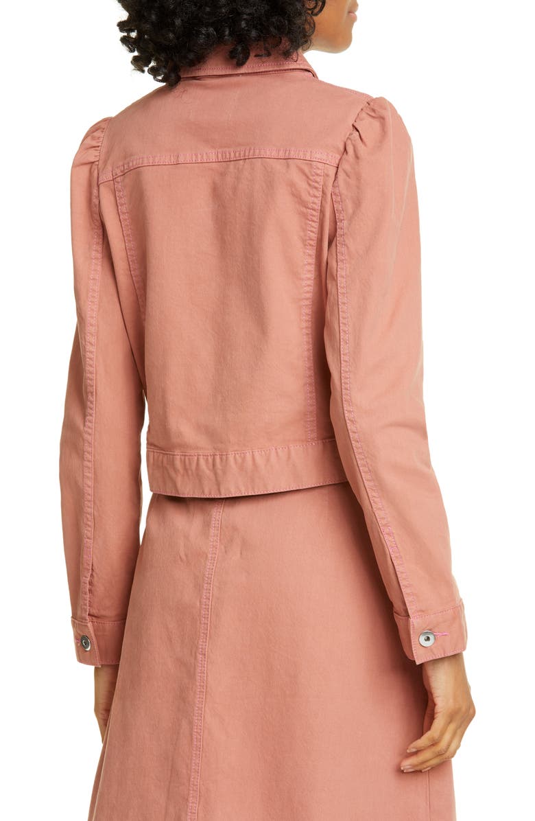 Kate Spade New York crop denim jacket, Alternate, color,