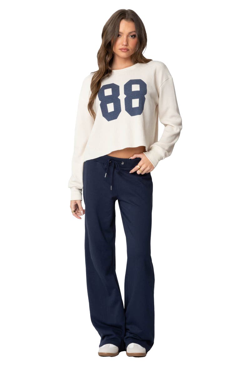 Quinn Straight Leg Sweatpants, Alternate, color, NAVY