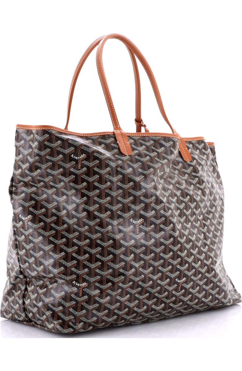 Pre-Owned Goyard Saint Louis Tote Coated Canvas GM, Alternate, color, Brown