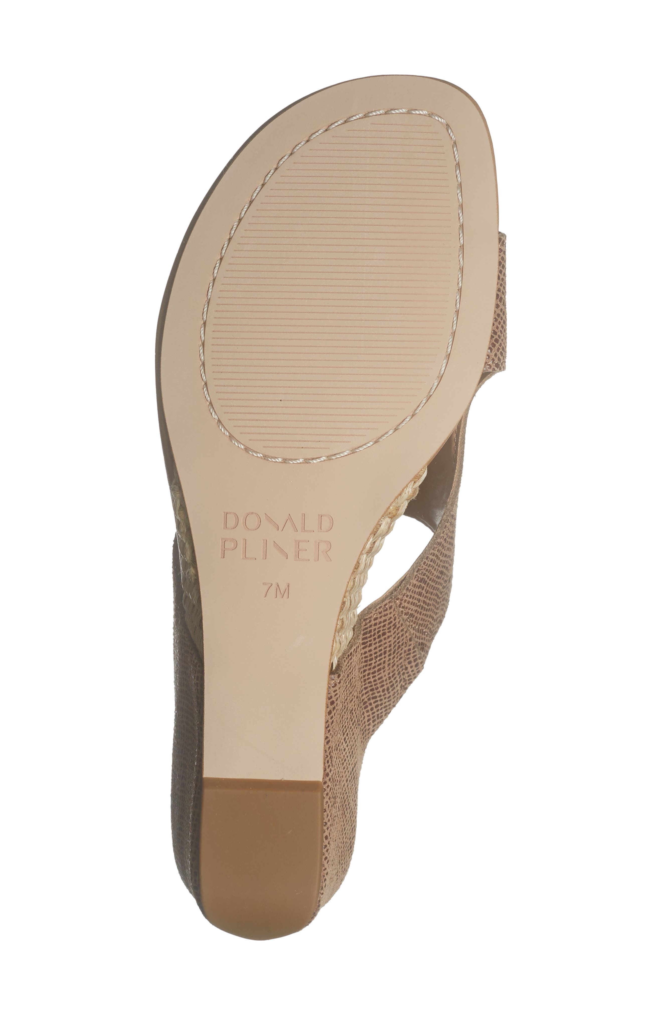 Toe Loop Wedge Sandal, Alternate, color, TOBACCO