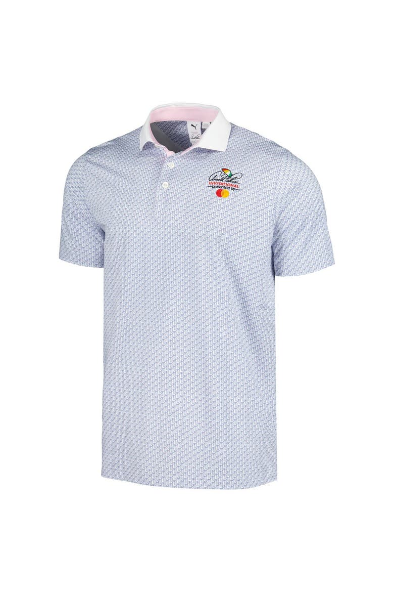Men's Puma White Arnold Palmer Invitational Iced Tea MATTR Polo, Alternate, color, White