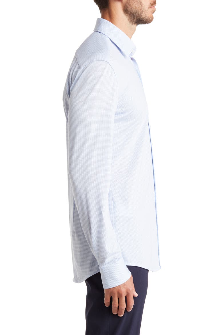 Hank Stretch Dot Dress Shirt, Alternate, color, LT PAST/BU