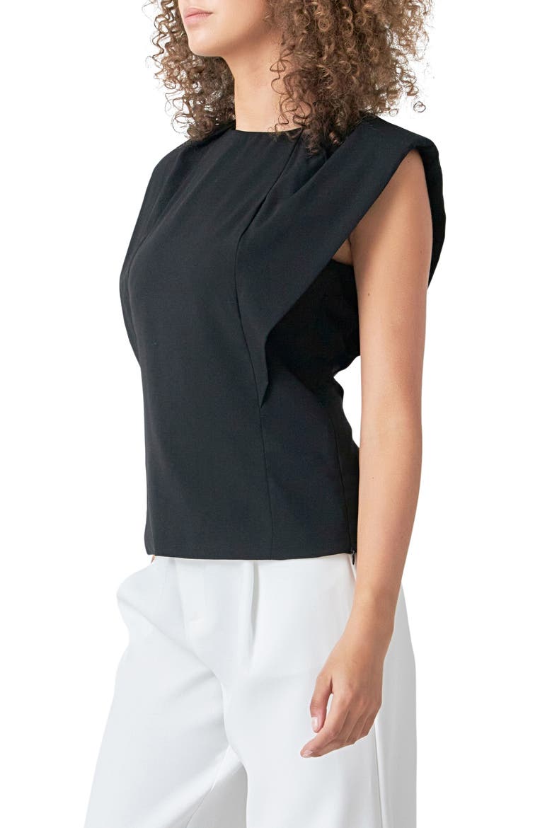 Sleeveless Top, Alternate, color, BLACK