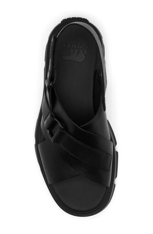 Sorel Rein Cb Sandals In Black/black